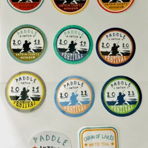 Pack of all 9 Paddle Antrim Stickers
